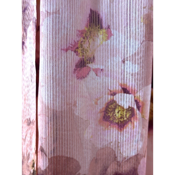 Adrianna Pappel Dress‎ Women Pink Tie High To Low Hem Maxie Size 18W Y2k Beachy - Picture 11 of 16